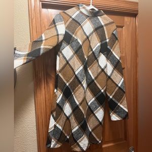 Flannel type dress plaid